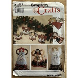 Simplicity Crafts Pattern 7549 Angel Tree Topper Or‎ Standing Decor & Ornaments